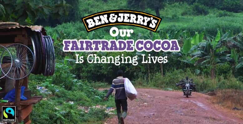 Cocoa farmer on dirt road